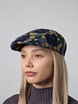 Кепка STETSON арт. 6170804 IVY CAP JACQUARD STETSON X THE FEEBLES (синий / желтый / зеленый)